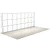Exposed frame view of 20ft Perfect Pop Straight Display showing collapsible grid structure on light flooring for easy setup and graphic mounting.