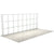 Exposed frame view of 20ft Perfect Pop Straight Display showing collapsible grid structure on light flooring for easy setup and graphic mounting.