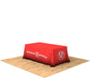 Right-side view of 6ft printed table throw highlighting full-length sides and clean fabric finish.