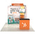 Rush 8ft QuickZip Max Curved fabric trade show display kit with printed backdrop, shelving unit, and counter for fast delivery events.