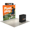 8ft QuickZip Straight with Lights, Hard Case/Podium and Header - $1,424.99
