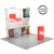 8ft 3D Snap-Up Display on dual-tone black and grey reversible flooring, emphasizing contrast between the dark base and bright modular structure.