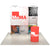 Centered front view of the 8ft 3D Snap-Up Display highlighting the lightweight geometric frame and stretched fabric graphics secured with magnetic connectors.