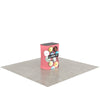 Portable Lightbox Counter with backlit fabric panels and seamless printed design, providing vibrant illumination for trade show or event booths.
