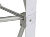 Close-up view of connector joints on 5ft Perfect Pop Table Top Display frame showing durable locking system.