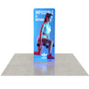 Lightweight QuickZip Lightbox Banner Stand with illuminated tension fabric panel and sturdy base supports.