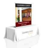 5ft Silver-Step Table Top Retractable - Vinyl $338.99 / Fabric $358.99